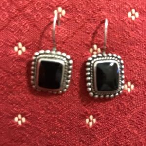 ✳️ 3 for 💲2️⃣4️⃣ ✳️  Black with Silver Trim Earrings